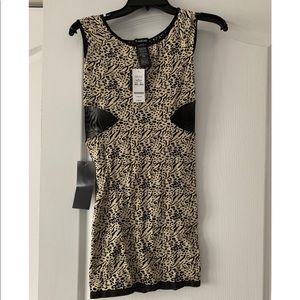 NWT BEBE CHEETAH MINI DRESS